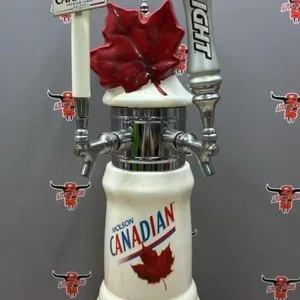 Molson Canadian Ceramic 2 Spout Beer Dispenser