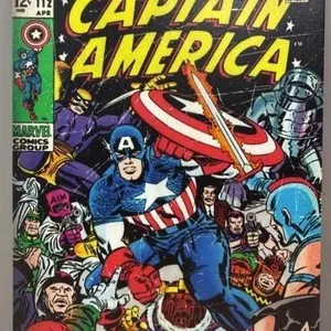 Decorative Tin Sign - Captain America.
