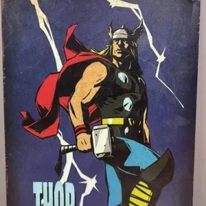 Decorative Tin Sign - Thor. Scratched.