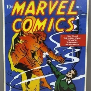 Decorative Tin Sign - Marvel Comics. 11.5”Wx8”H.