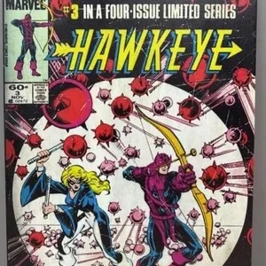 Decorative Tin Sign - Hawkeye. 11.5”Wx8”H.