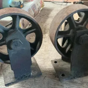 Cast iron caster wheels