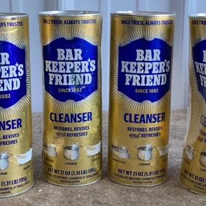 *NEW* 4 Bar Keeper's Friend Powder Cleaner, 21 OZ Each