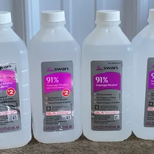 *NEW* 4 Swan 91% Isopropyl Alcohol First Aid Antiseptic, 16 OZ Each - Best By 2/2029