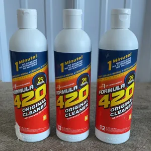 *NEW* 3 Formula 420 Original Cleaners for Glass/Pyrex/Metal/Ceramic/Quartz, 12 OZ Each