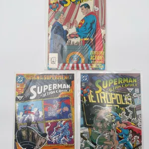 Set of 3 DC Comic Books Superman In Action Comics