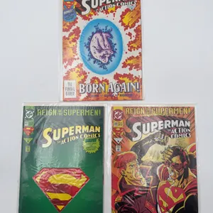 Set of 3 DC Comic Books Superman In Action Comics