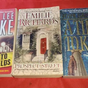 Three Paperback Novels: Burke's Last Car to Elysian Fields, Richards' Prospect Street, Grisham's A T