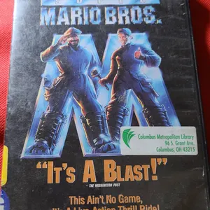 Super Mario Bros. (1993) DVD – Hollywood Pictures, Ex-Library Copy, PG, Live-Action Film, 104 min, N
