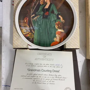Vintage Norman Rockwell Mother's Day Collector Plate
