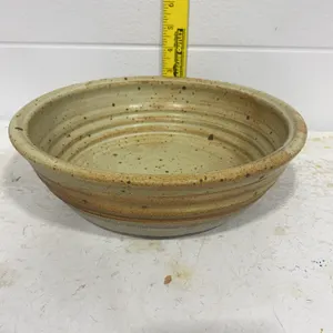 Rustic Round Ceramic Stoneware Baking Dish
