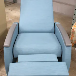 Global Upholstery Blue Recliner Chair