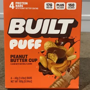 **NEW** Built Puff Peanut Butter Cup 4 Protein Bars - Best By 3/2027