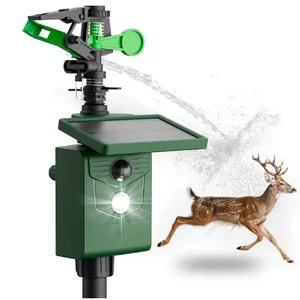 Motion-Activated Sprinkler, Solar Animal Repellent Outdoor - 1 Pack Deer Cat Deterrent with Motion S
