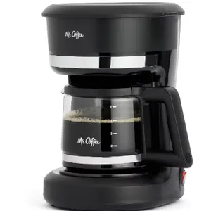Mr. Coffee 12 Cup Switch Coffee Maker Black: Small Drip Coffee Machine New