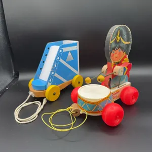 Fisher Price Drummer Boy & Lace Up Shoe Pull Toys