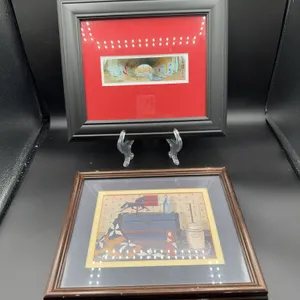 Two Small Decorative Pictures Tunnel of Bird's
