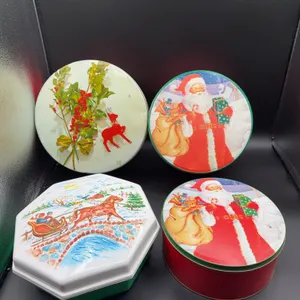 4 Christmas Tins