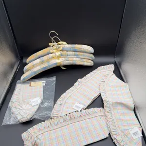 Longaberger 2005 Easter Basket Liners and 3 Hangers