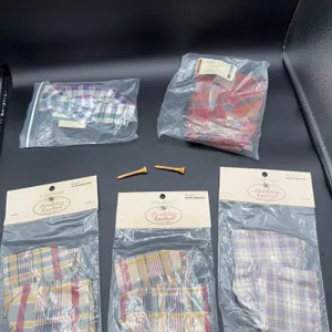 Misc Longaberger Fabric Liners, Crocus Liner and Golf Tees
