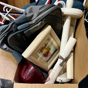 Box Lot of Kitchen Items etc