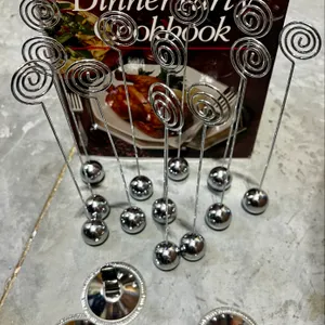 The Bon Appetit Dinner Party Cookbook and Party Place Card Holders