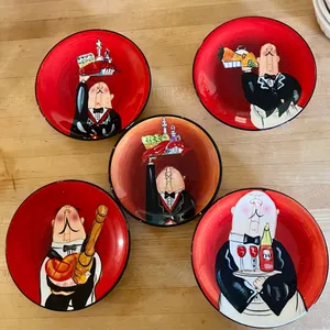Tracy Flickinger Chef Small Appetizer Plates / Five