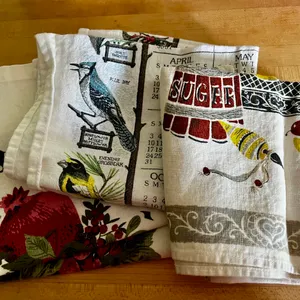 Lot of Three Vintage Kitchen Towels