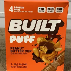 **NEW** Built Puff Peanut Butter Cup 4 Protein Bars - Best By 3/27