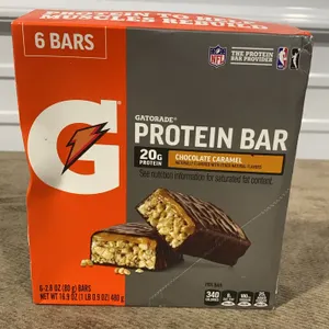 **NEW** Gatorade Recover Chocolate Caramel flavor Protein Bars - Best By: 8/26