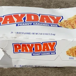 **NEW** Payday Peanut Caramel Bars 24 Bars - Best By 7/26
