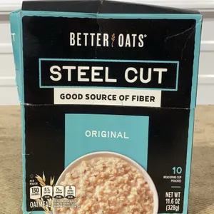 **NEW** Better Oats Steel Cut Original Instant Oatmeal - Best By: 5/27