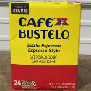 **NEW** Cafe Bustelo Espresso Style Dark Roast Coffee 24 K-Cups - Best By 12/2026