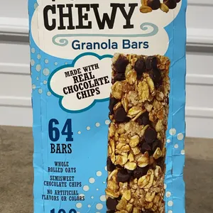 **NEW** Kirkland Signature Soft & Chewy Chocolate Chip Granola Bars, 64 Count - Best By: 3/27