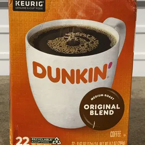 **NEW** Dunkin' Original Blend Medium Roast Coffee K-Cup, 22 Pods - Best By 1/27