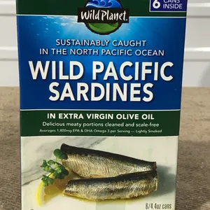 **NEW** Wild Planet Wild Pacific Sardines, 6 Cans - Best By: 2/30