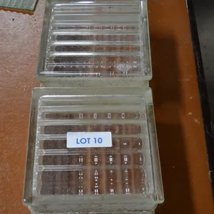 17 Glass Blocks, 7.5" x 7.5", 4 Plastic Crates, 1 Tile Glass