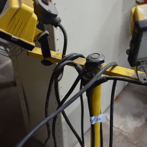 Shop Lights, Antifreeze Testers, box of Small Rachet Straps, Saw, Red Small Load Binder