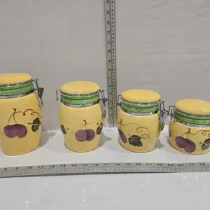 Mayfair & Jackson Ceramic Cannisters  (4)