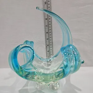 Chalet Art Glass Vase - signed