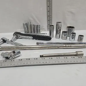 Socket Drive w/extender - 1/2" & 3/8", includes sockets - standard  & metric
