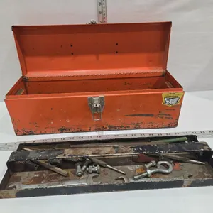 Metal Tool Box w/misc. wrenches