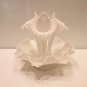 Milk Glass Epergne