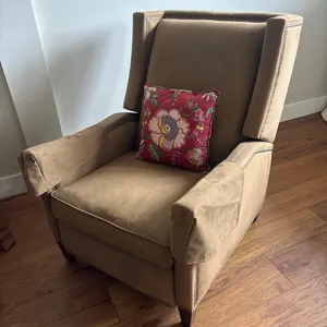 HANCOCK AND MOORE PUSHBACK GRAYSON RECLINER, TAUPE, LEATHER
