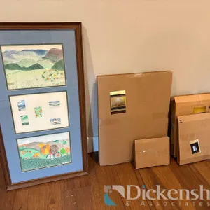 VARIETY OF CHILDREN’S FRAMED ARTWORK, QTY (14)