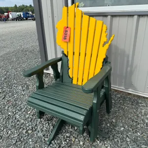 Wisconsin Shaped Outdoor Swivel Glider