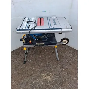 *** Portable Mastercraft Table Saw - Tested - Table Top = 33" x 24" - Cannot Ship