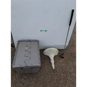 **Plastic Tote 21.25" x 15" x 12", Top Flite Putter 35.5" Tall, Wall Bracket Shelf 13" Wide, Can't S