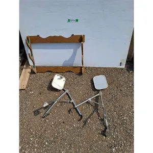 **Wooden Gun Storage Rack 26" x 18" & (2) Towing Mirrors- Can't Ship
