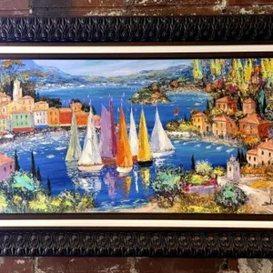 “Italy Panorama” by Duaiv Giclee on Canvas,